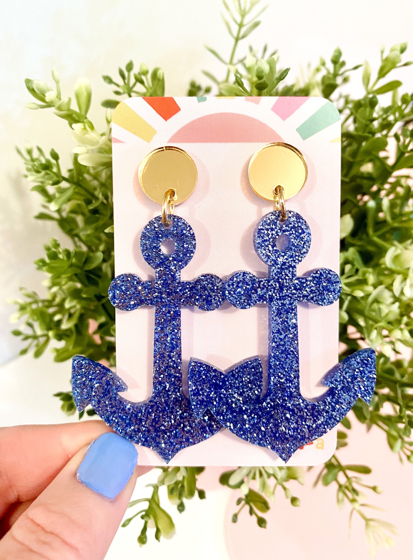 Ahoy Anchor Dangle Earrings