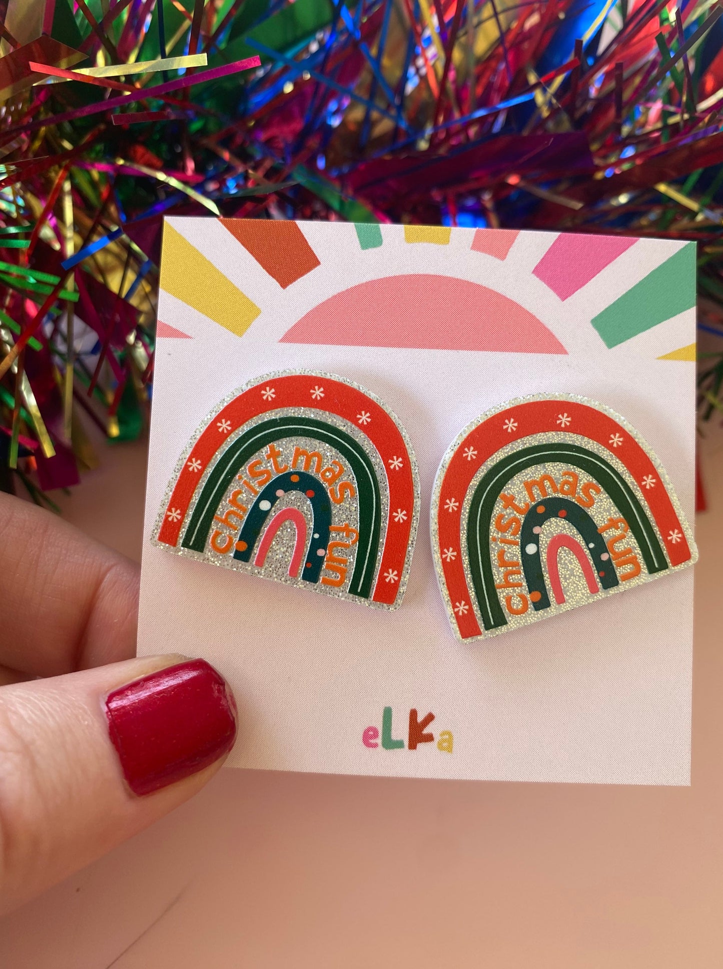 Christmas Fun Rainbow Mega Studs