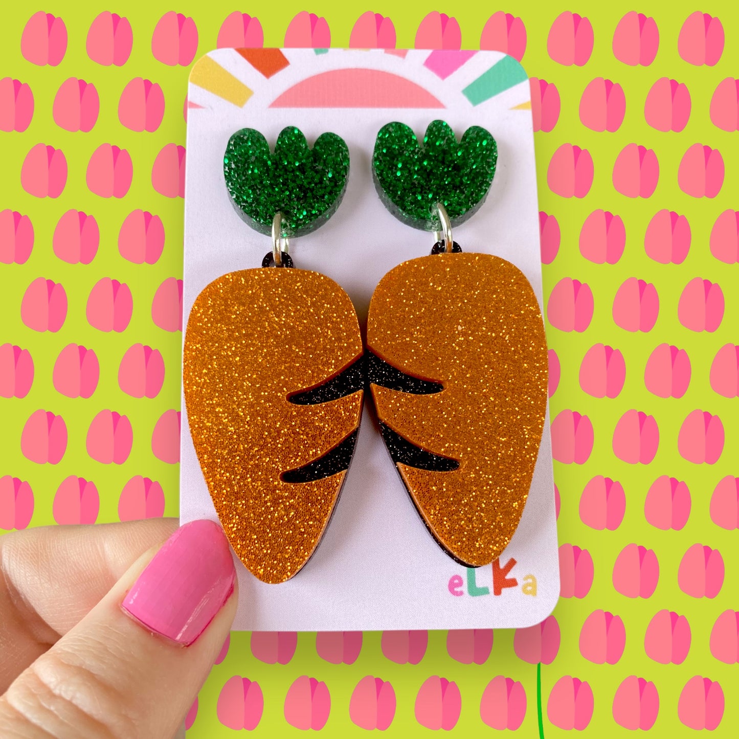 Carrot Statement Dangles