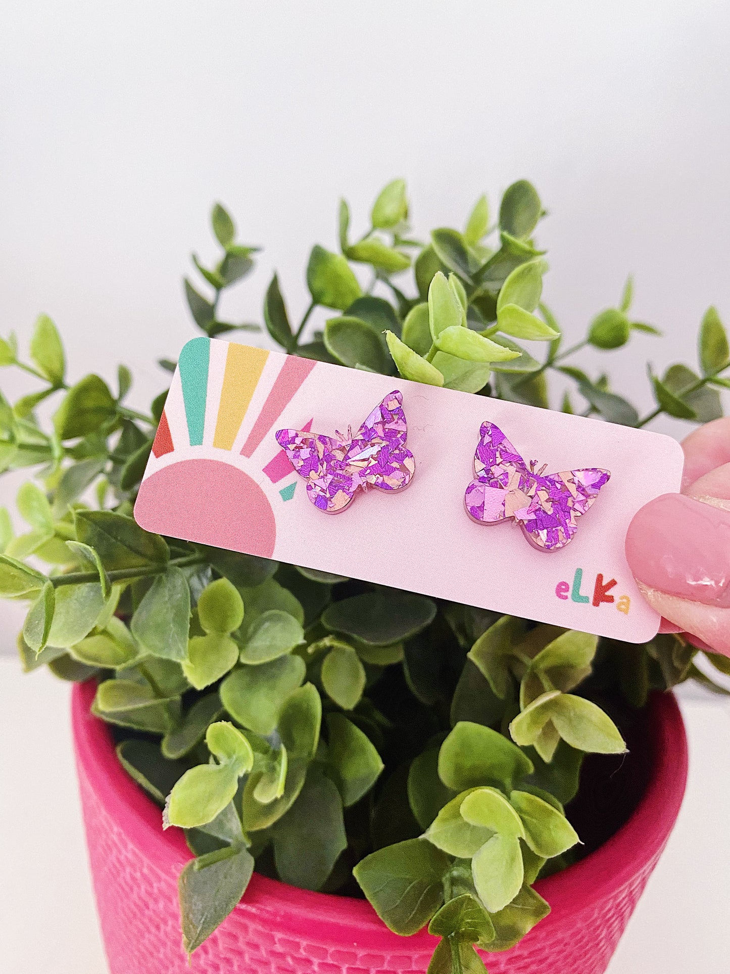 Butterfly Mini Studs *CHOOSE YOUR COLOUR *