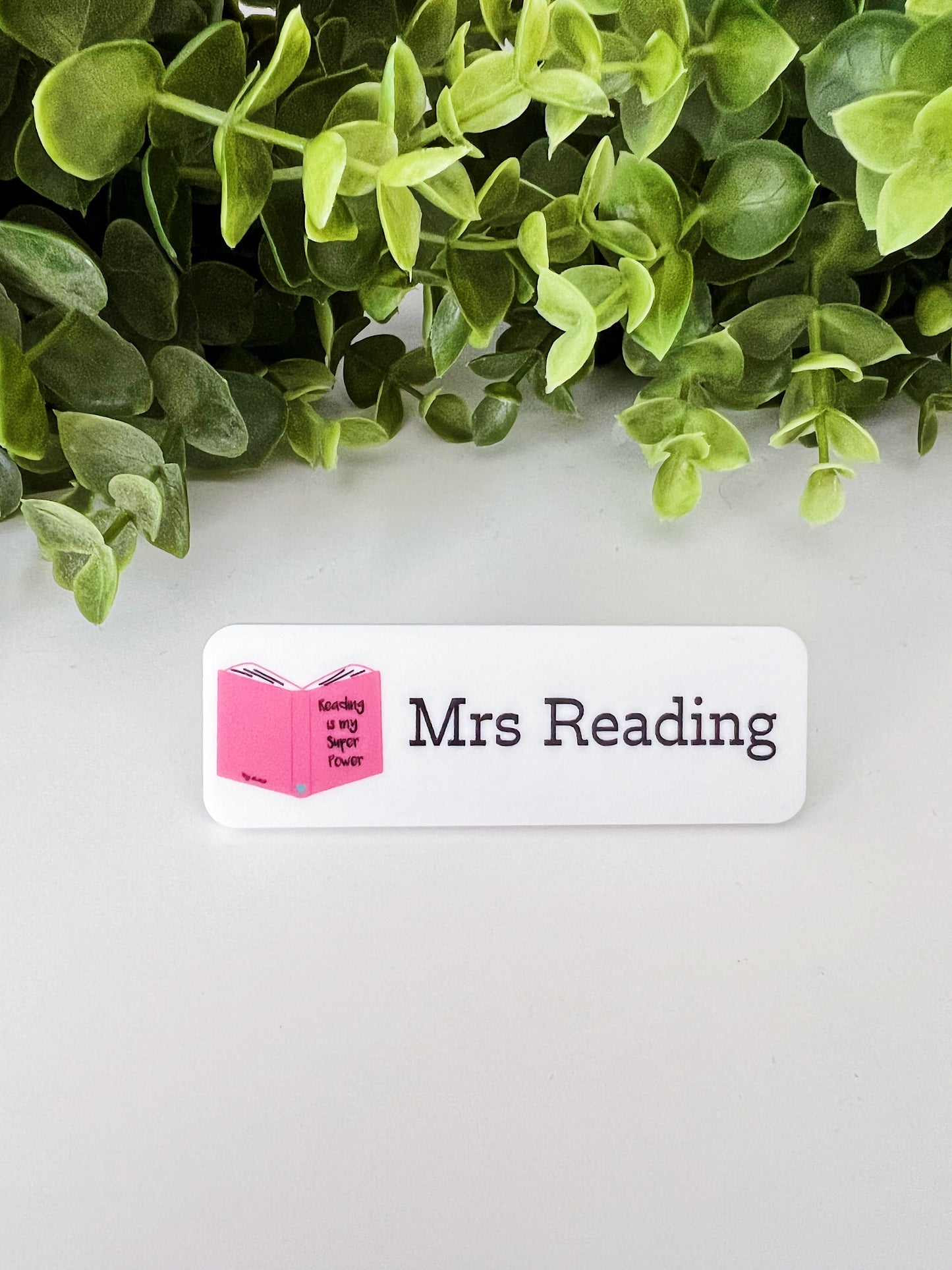 Brilliant Book Name Badge *PERSONALISED*