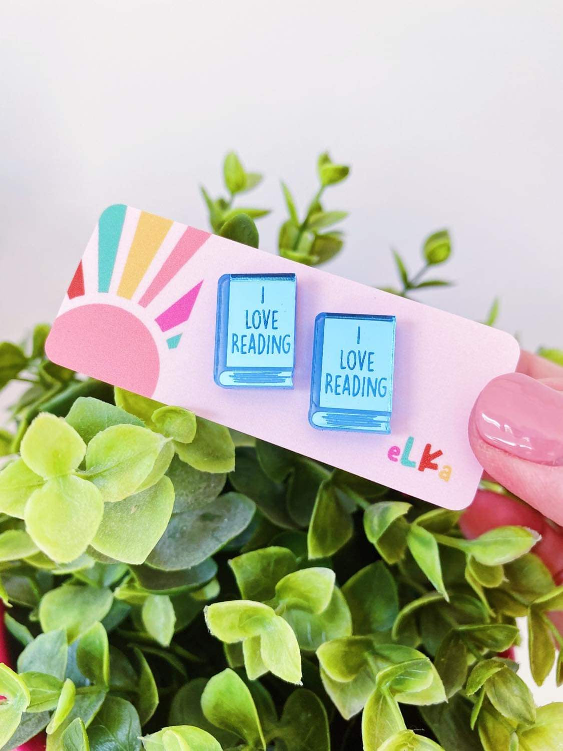 “I Love Reading” Mini Studs *CHOOSE YOUR COLOUR*