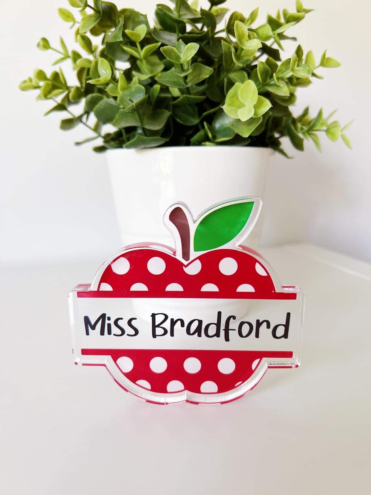 PERSONALISED Apple Desk Block *PRE-ORDER