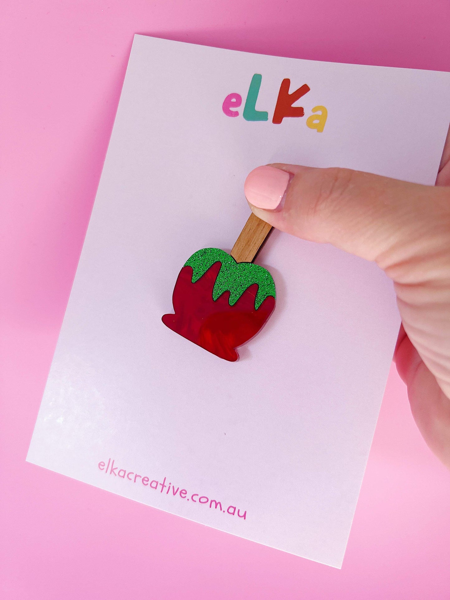 Toffee Apple Brooch *PREORDER*