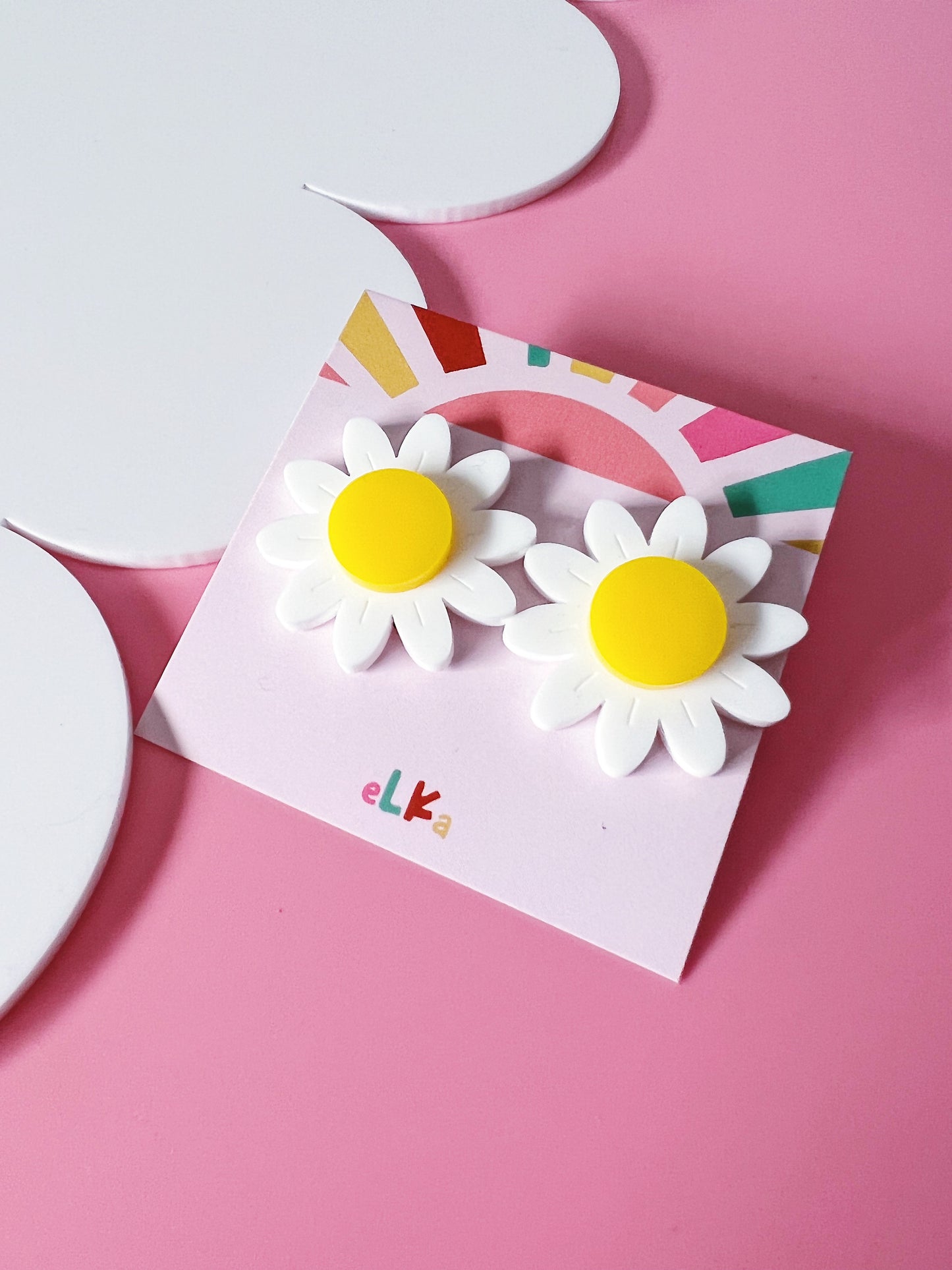 NEW Layered Daisy Mega Studs