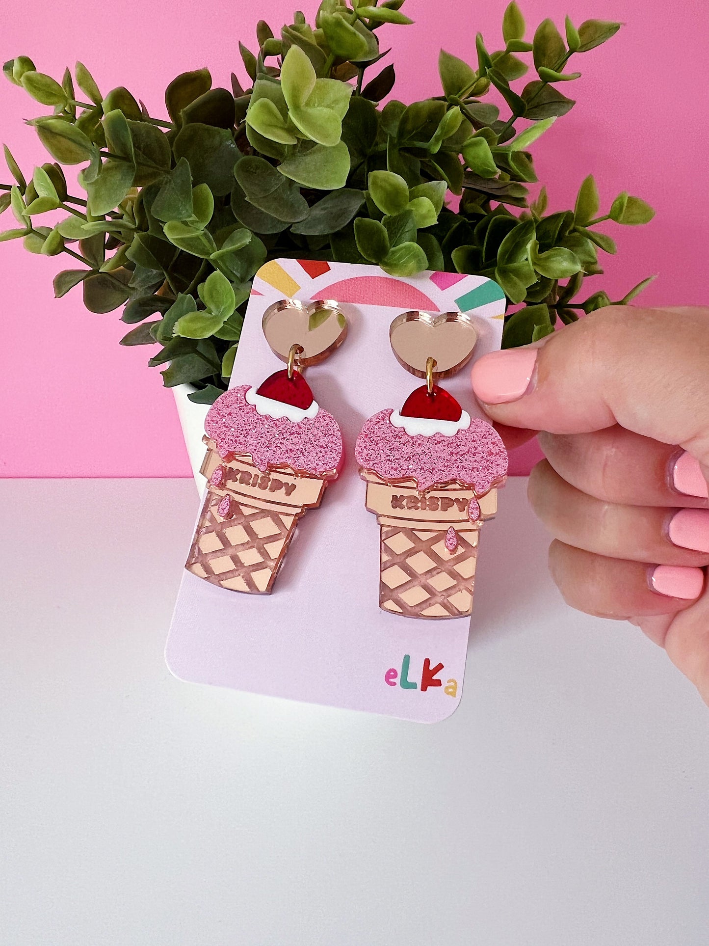 Strawberry Sundae Dangles