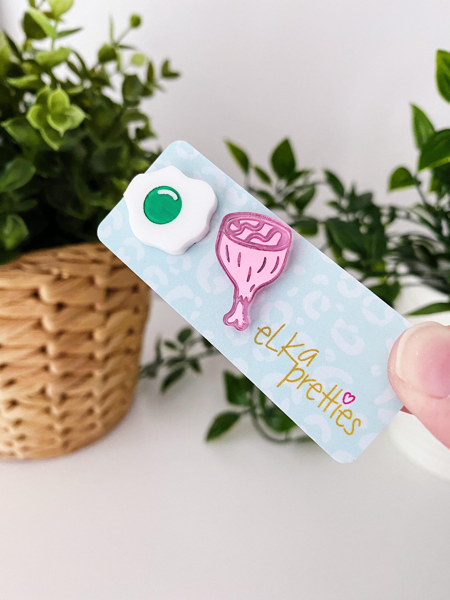 Eggs & Ham Mini Stud