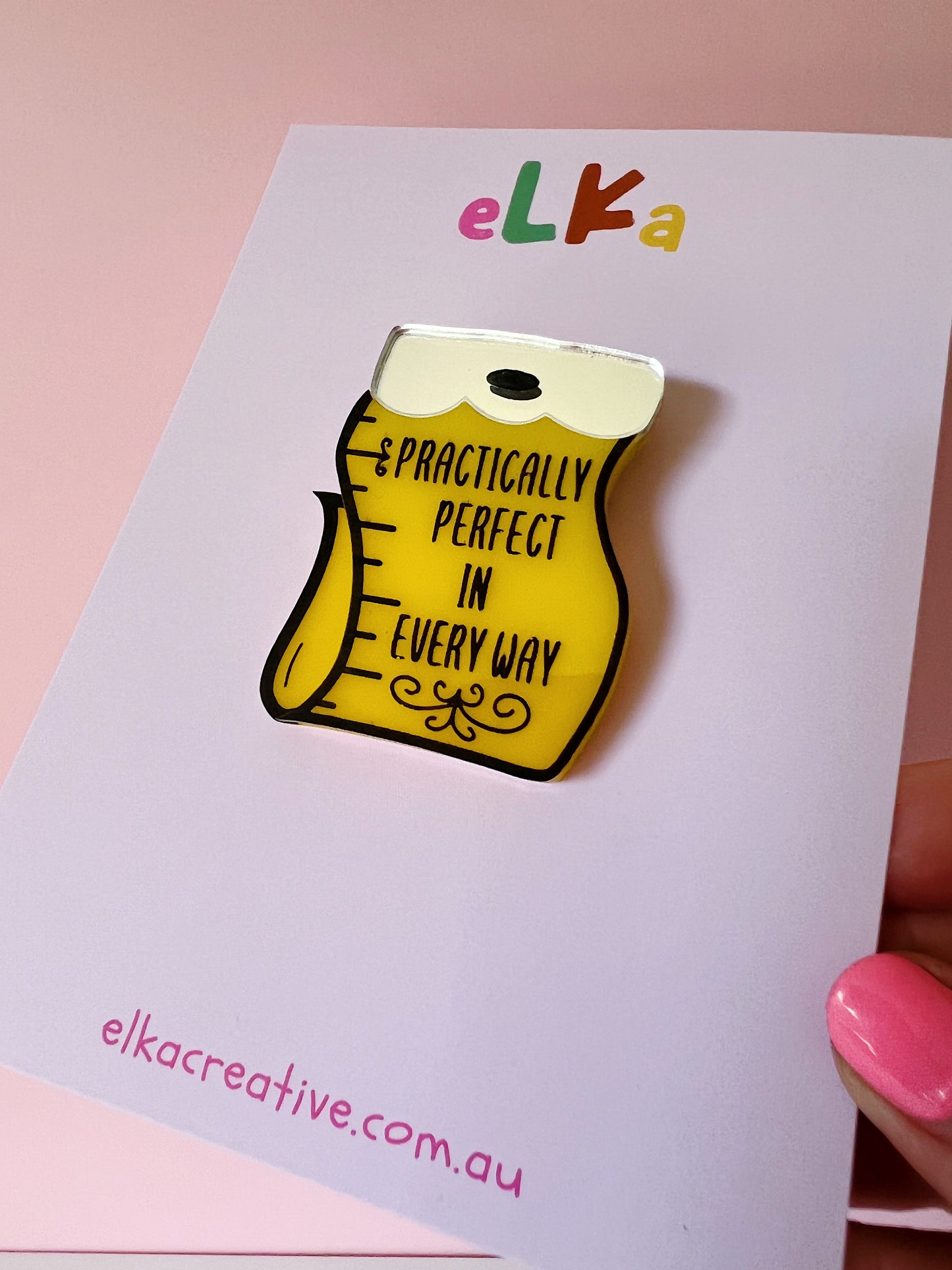 Practically Perfect Tape Measure Brooch