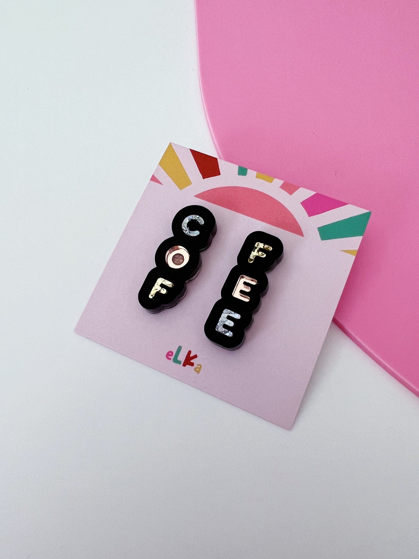 Coffee Layered Studs