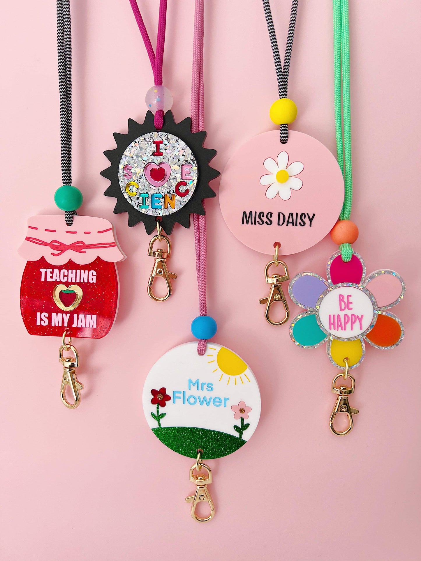 NEW PERSONALISED* Flower Garden Lanyard *PRE-ORDER