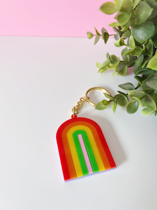 Rainbow Archway Keyring - 3 Colour Options to choose from!