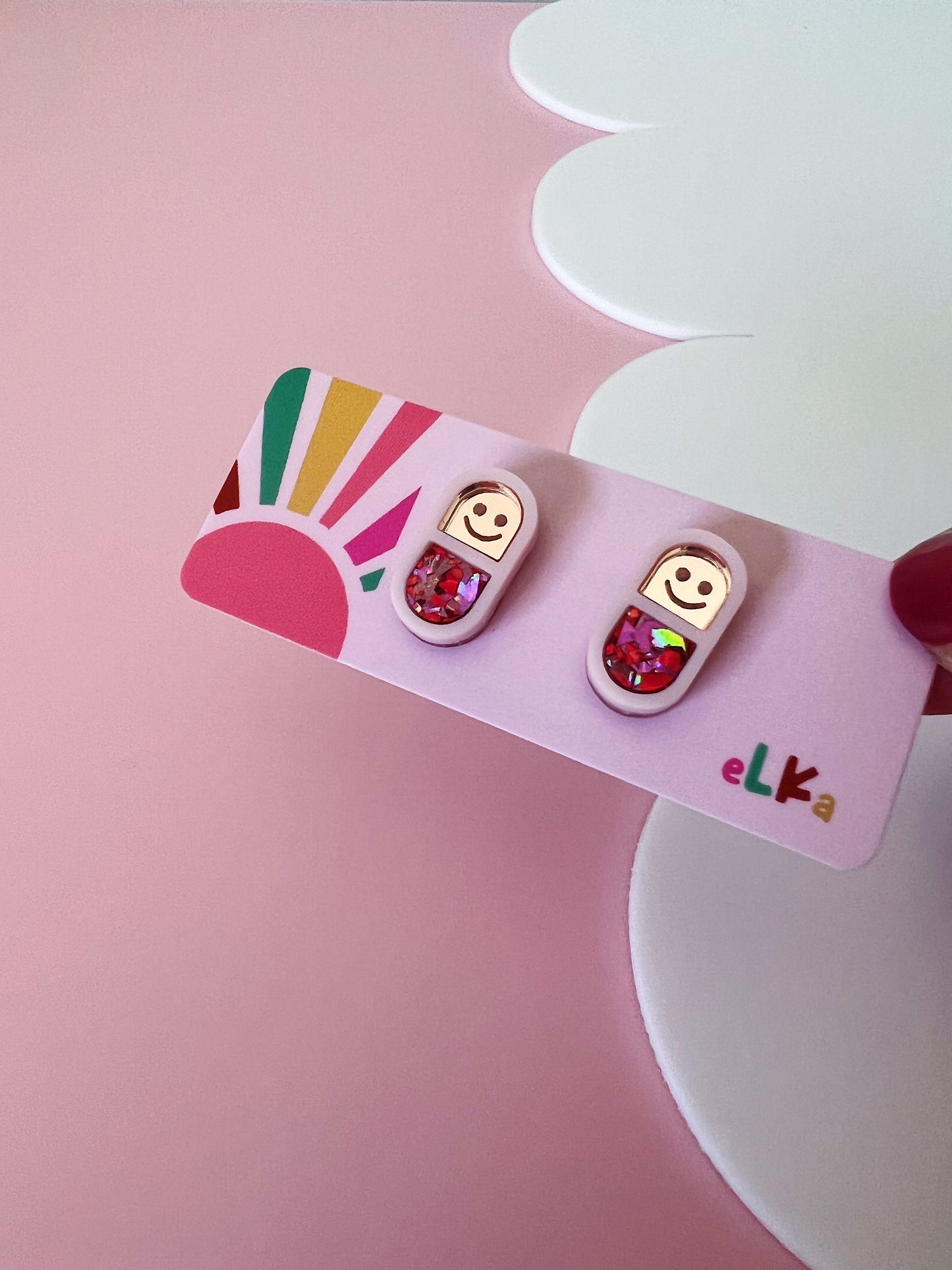 Happy Pills Studs