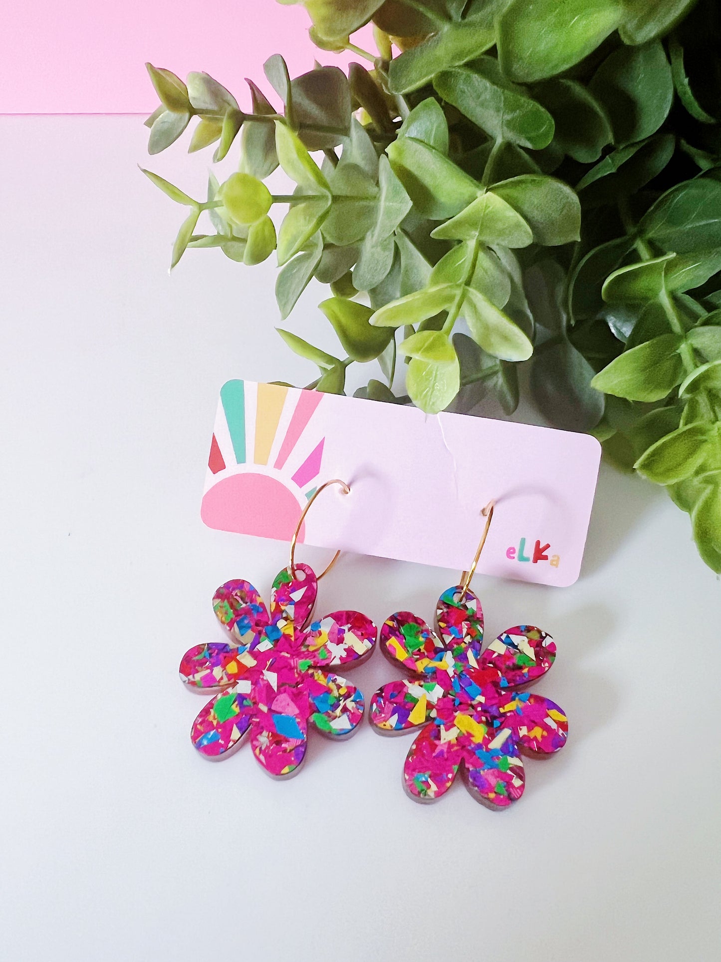 Flower Hoops - *Choose your colour*