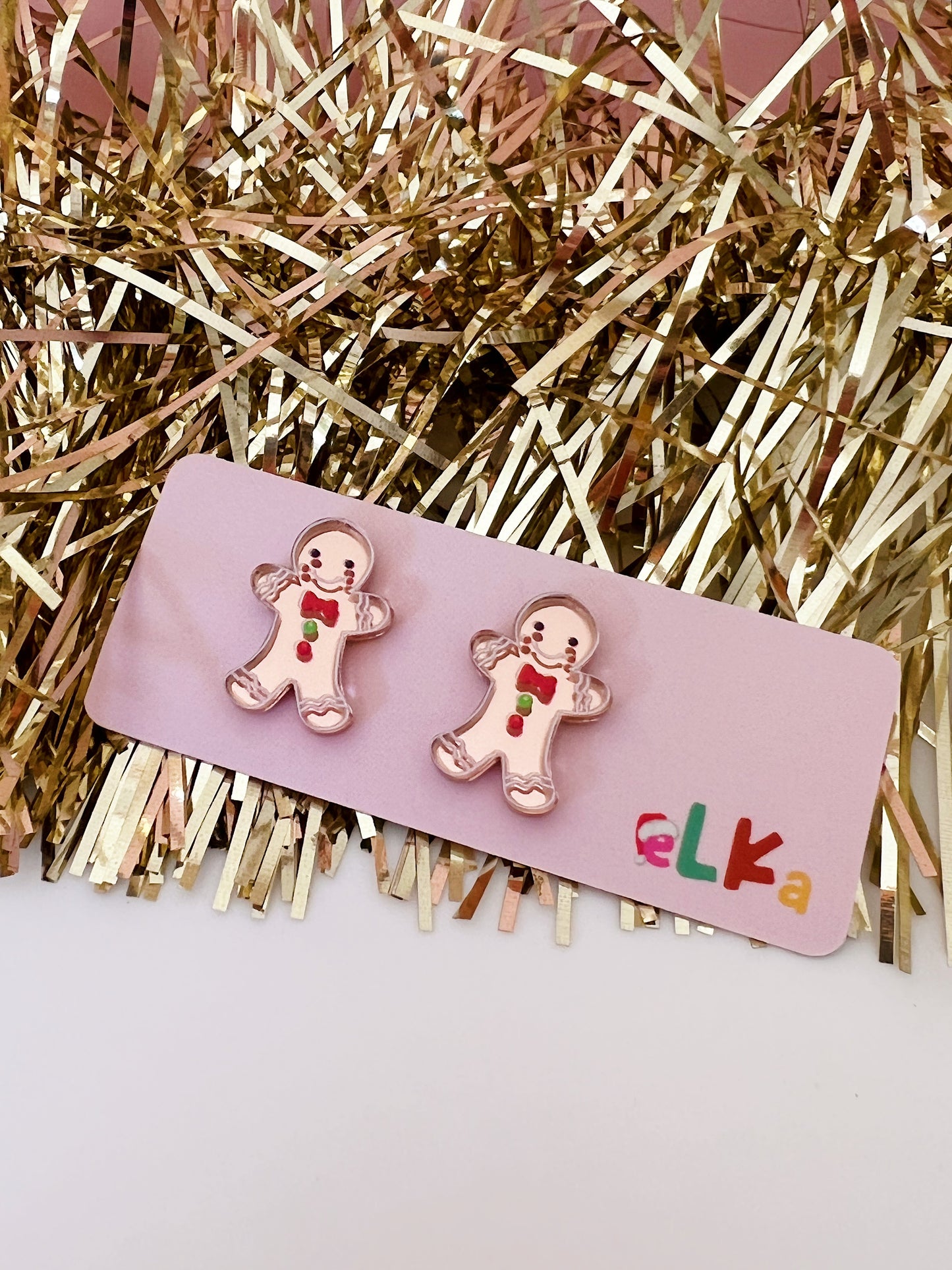 Gingerbread Man Mini Studs