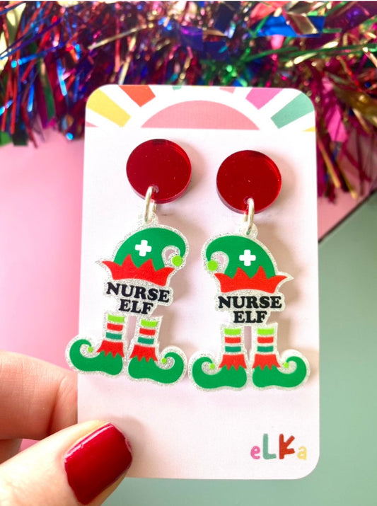 Nurse Elf Dangle Earrings