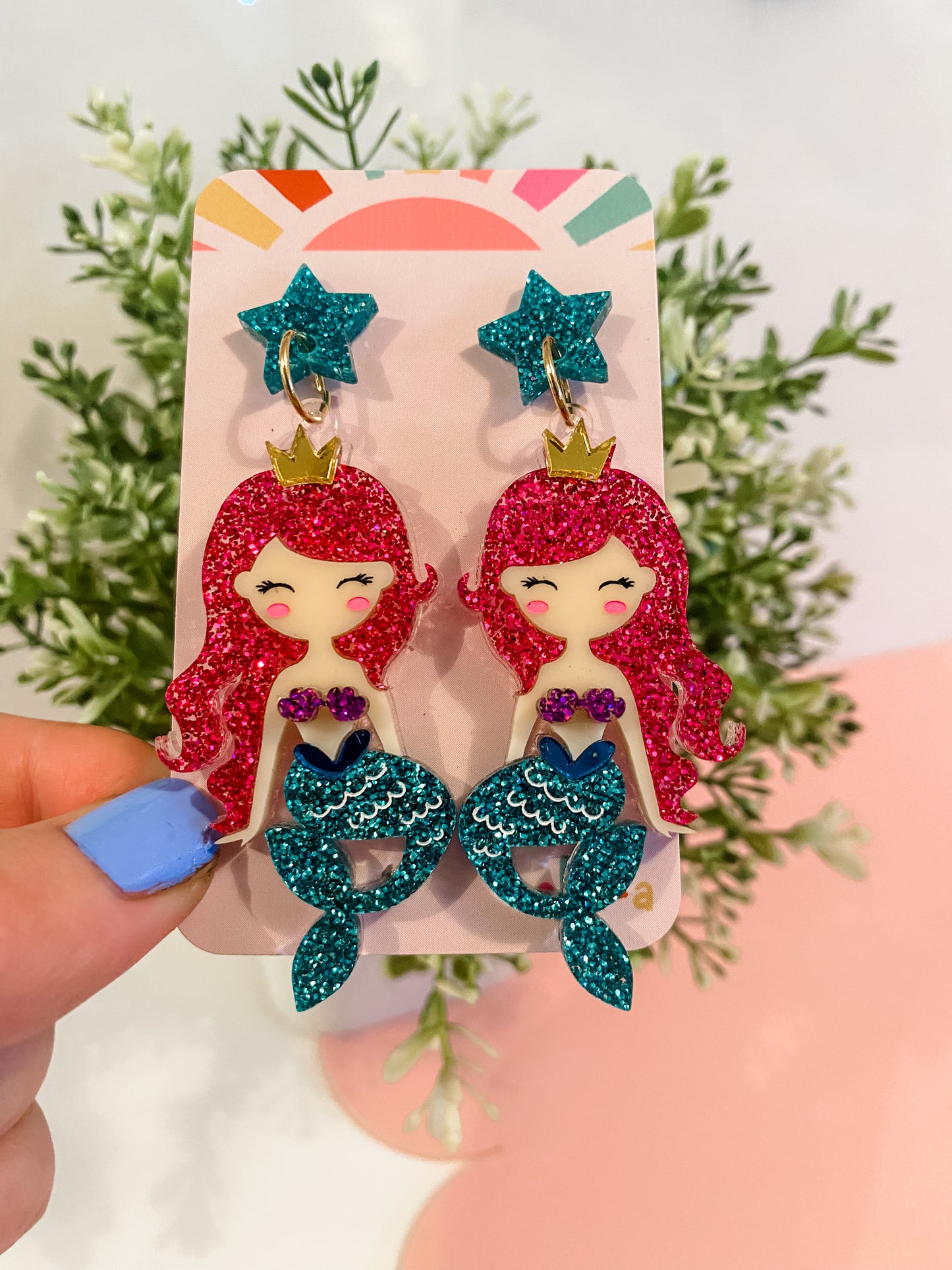 Ariella Mermaid Statement Earrings