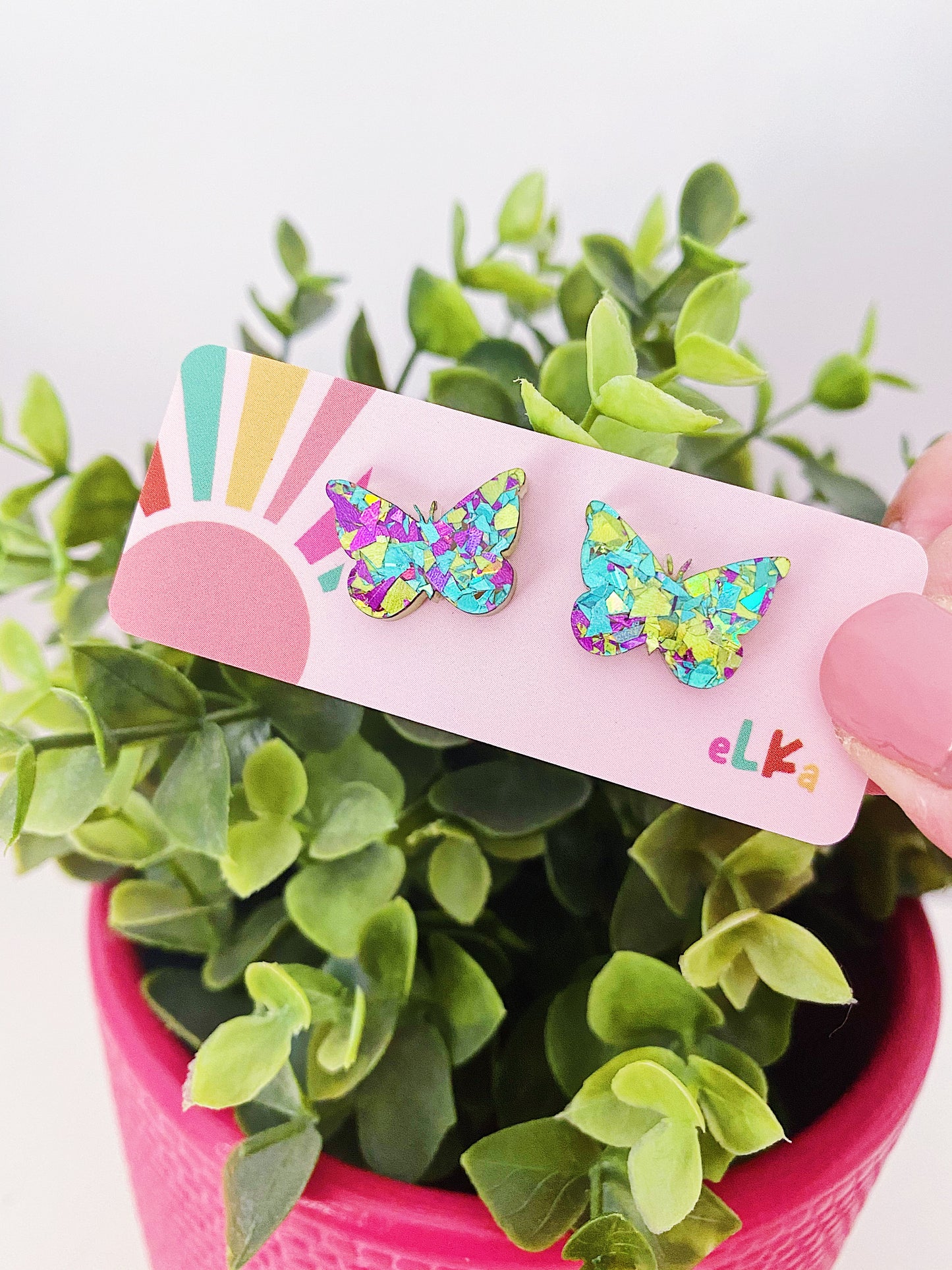 Butterfly Mini Studs *CHOOSE YOUR COLOUR *