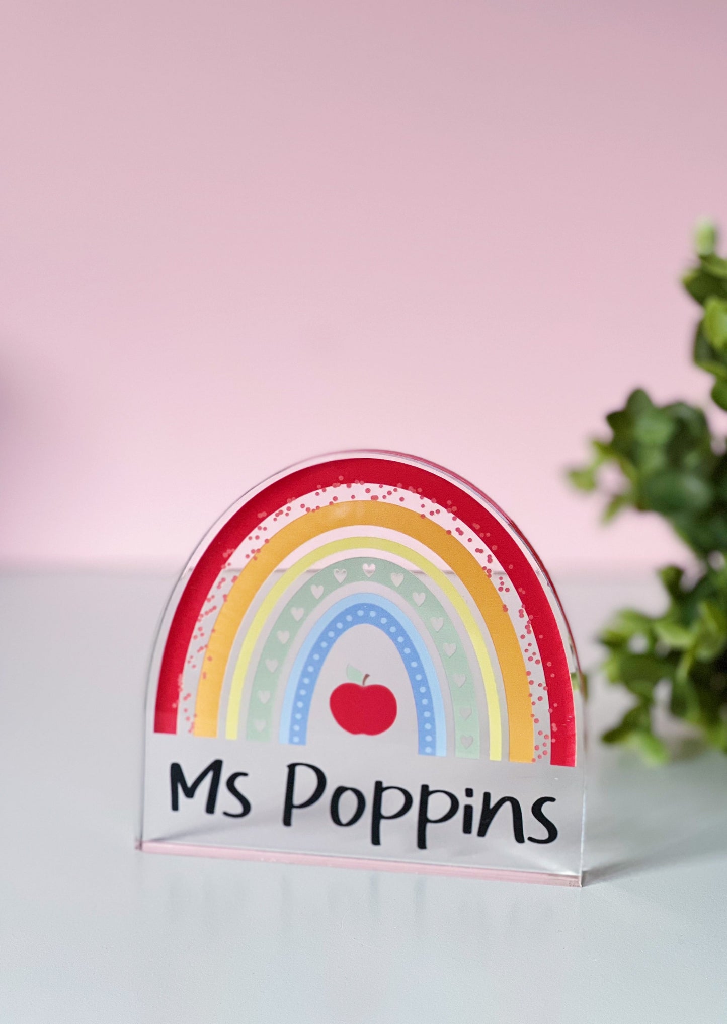 PERSONALISED Rainbow Desk Block  *PRE-ORDER