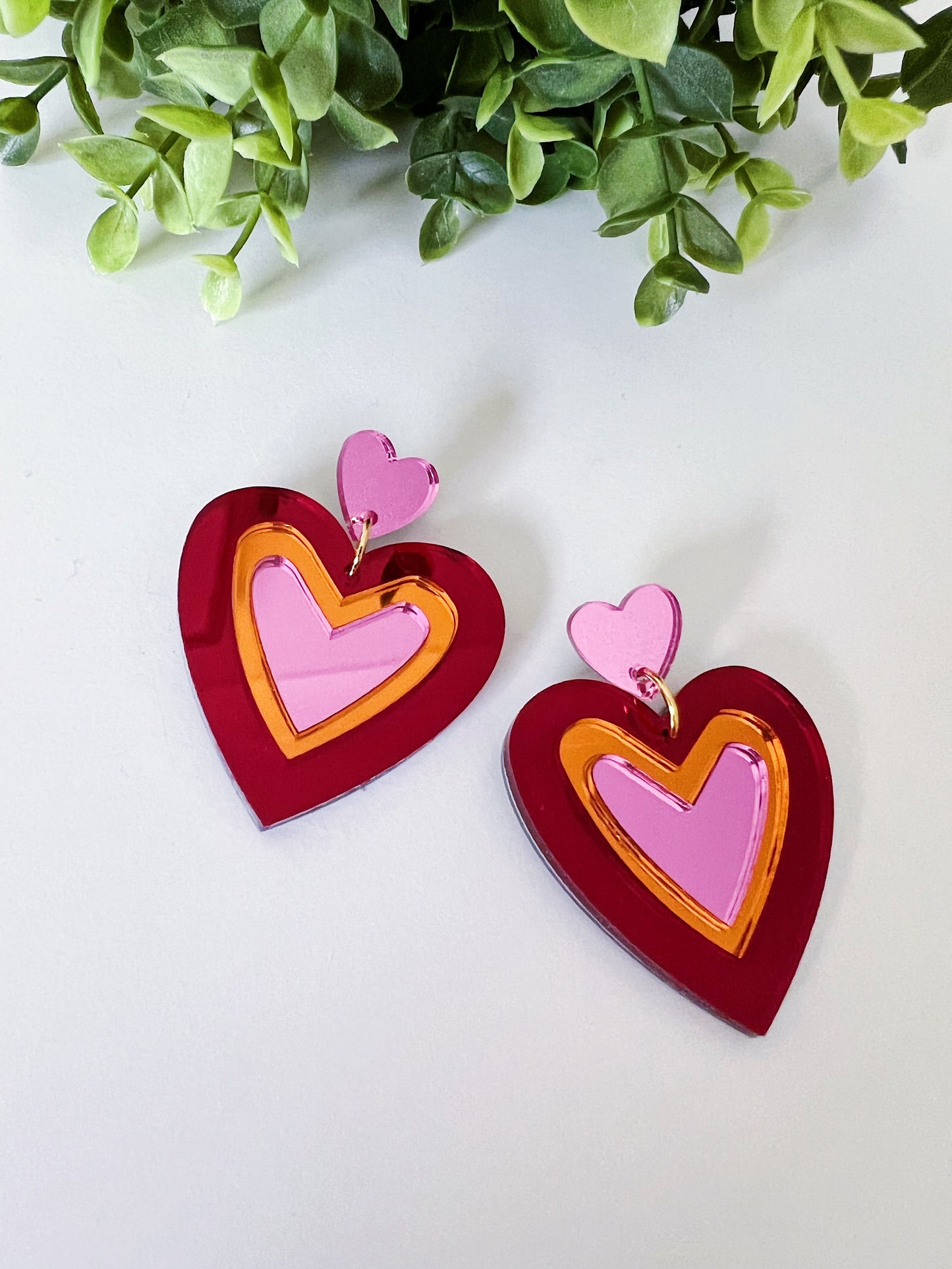 Heart Statement Dangles