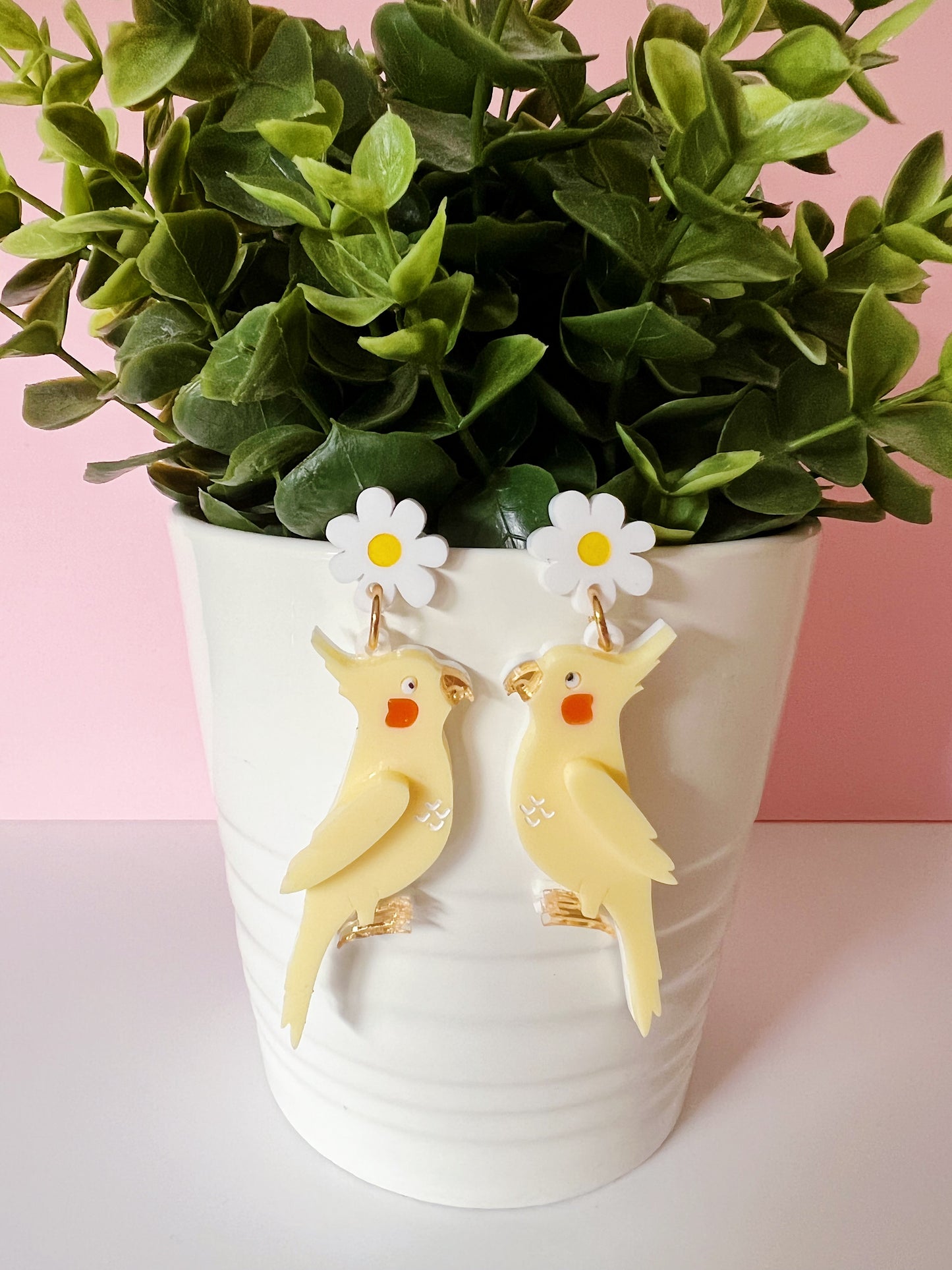 Happy the Cockatiel Dangles - two colour choices