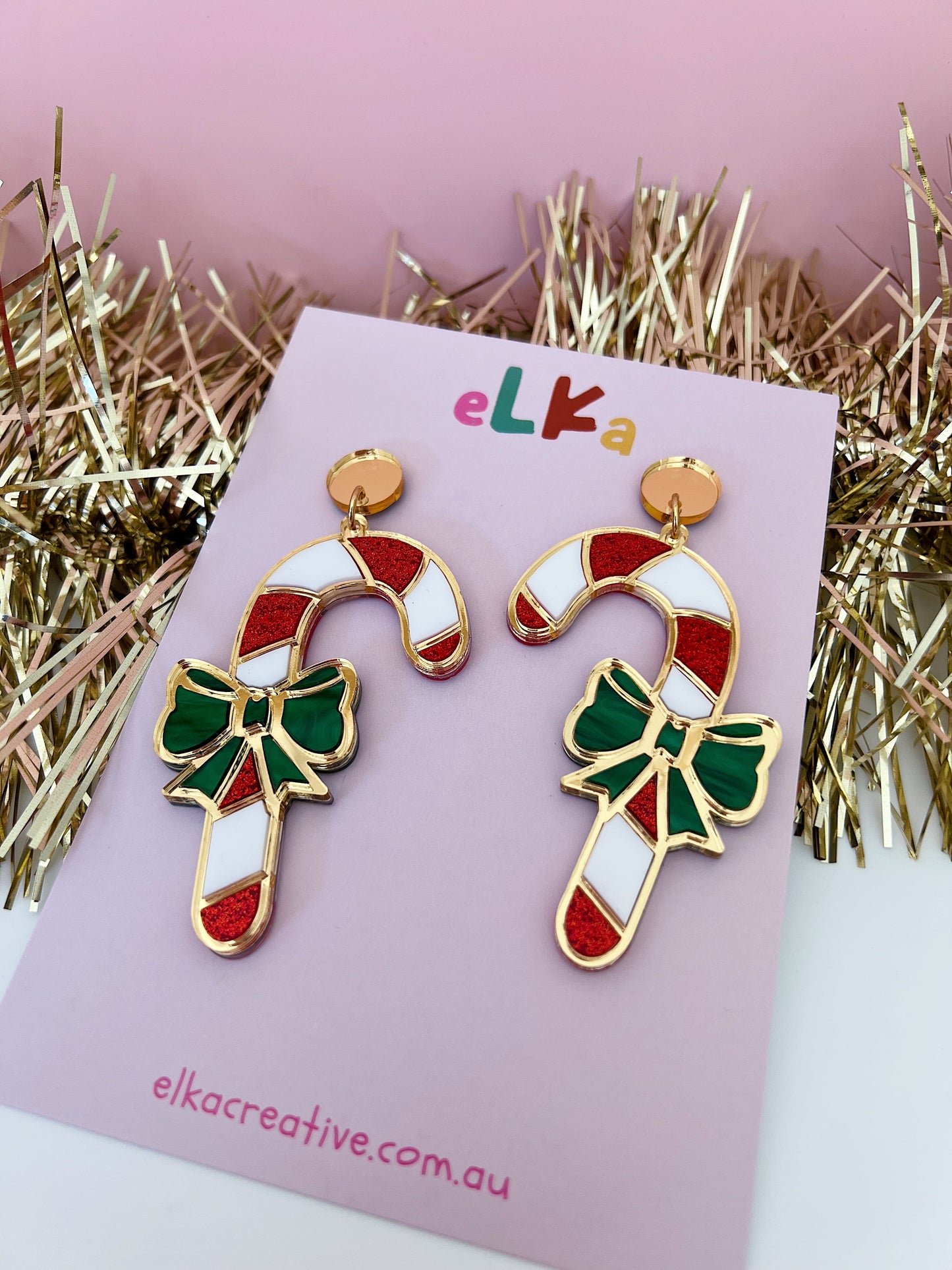 Luxe Candy Cane Dangles