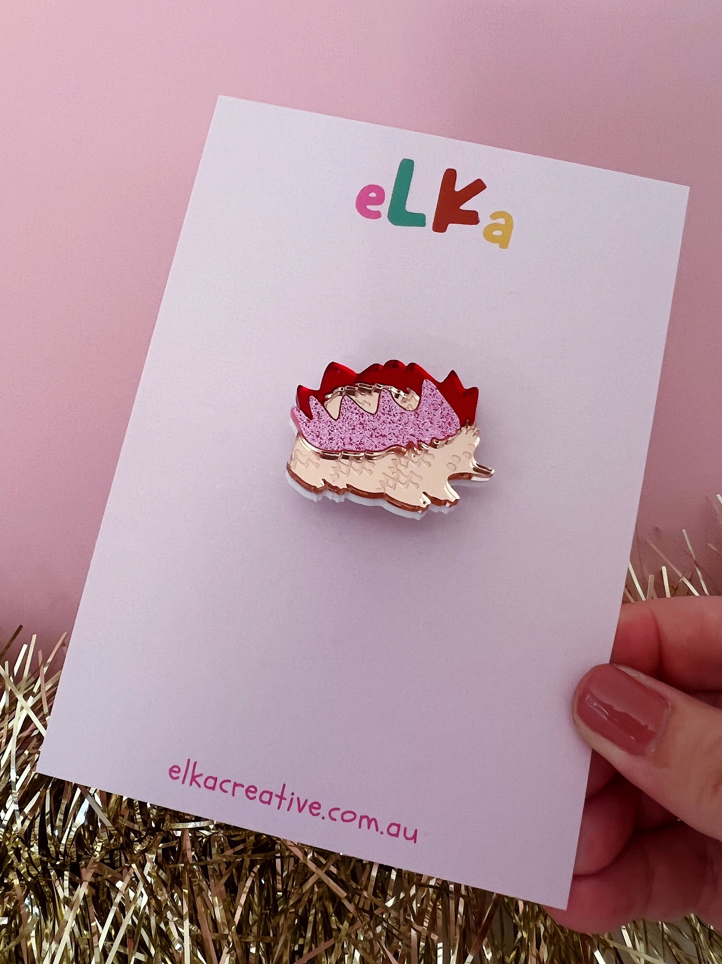 Party Echidna Mini Brooch