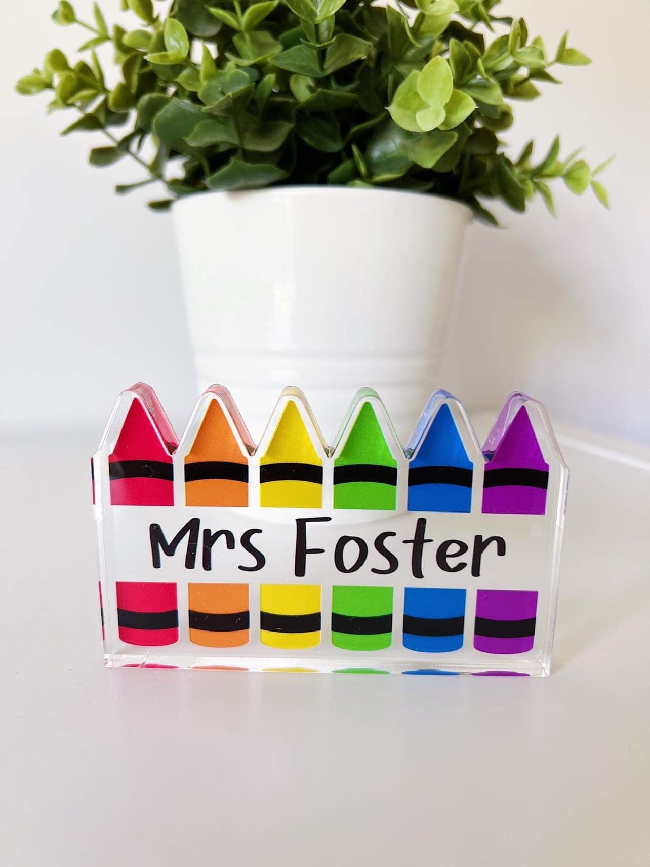 PERSONALISED Crayon Desk Block  *PRE-ORDER